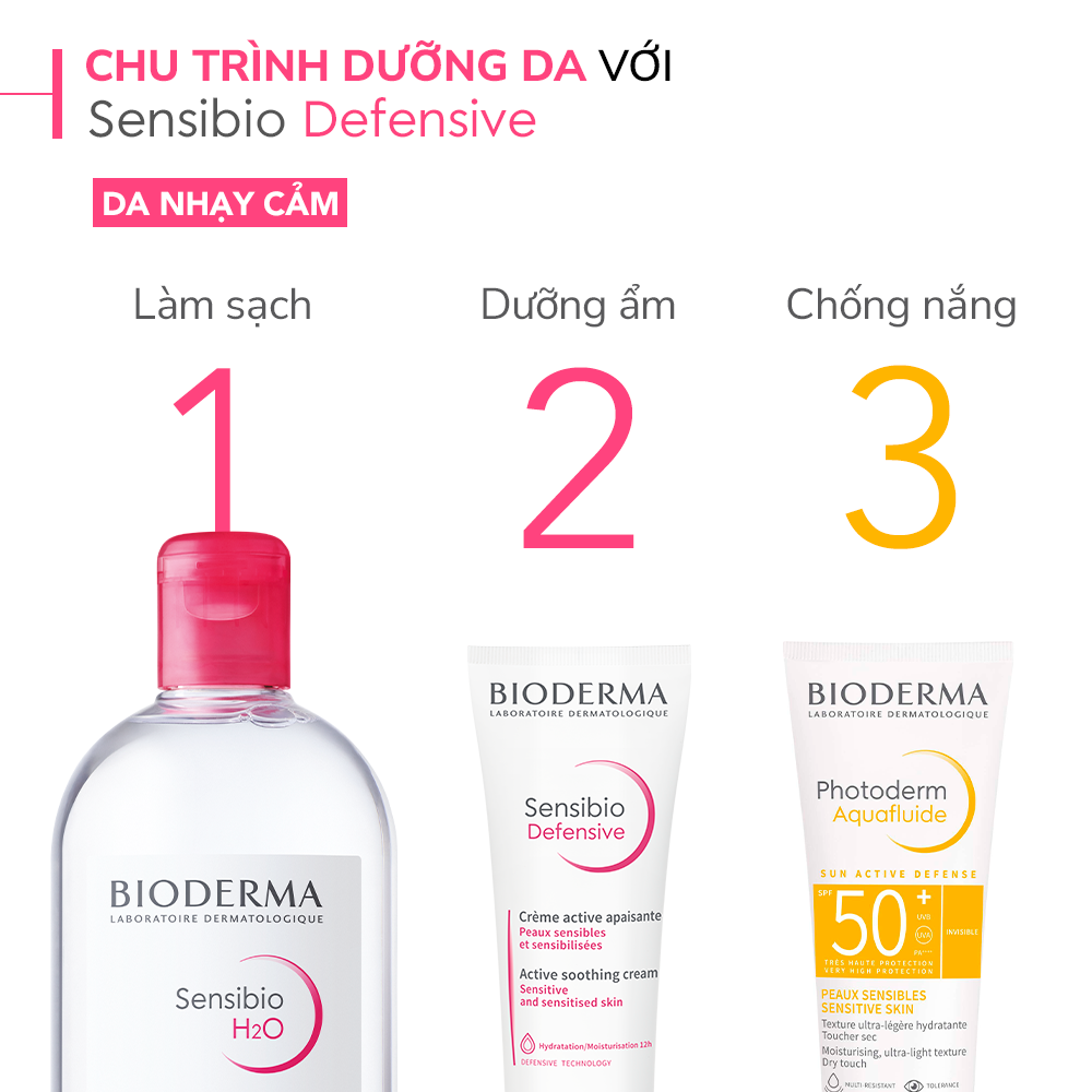 Kem dưỡng ẩm và làm dịu da, dành cho da nhạy cảm Bioderma Sensibio Defensive 40ml