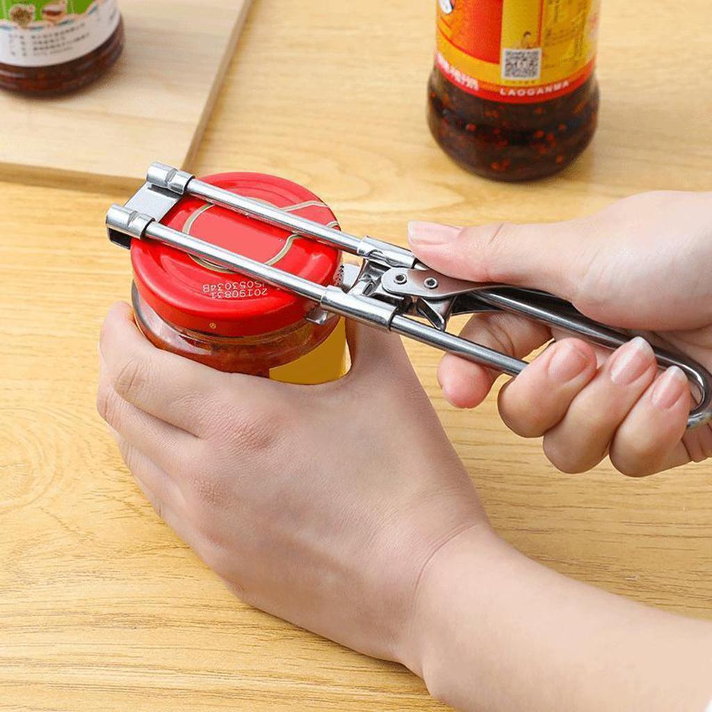 Can Opener Cover Remover Bottle Gripper Jar Lid Opener Kitchen Gadget Bar