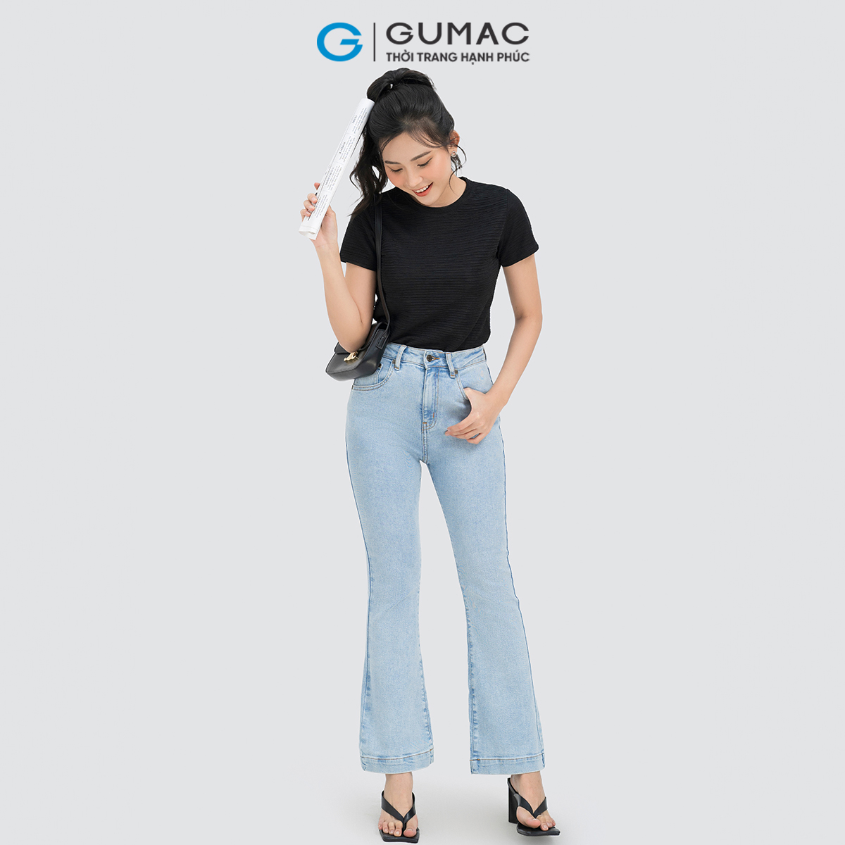 Áo thun vải kiểu GUMAC ATD04017