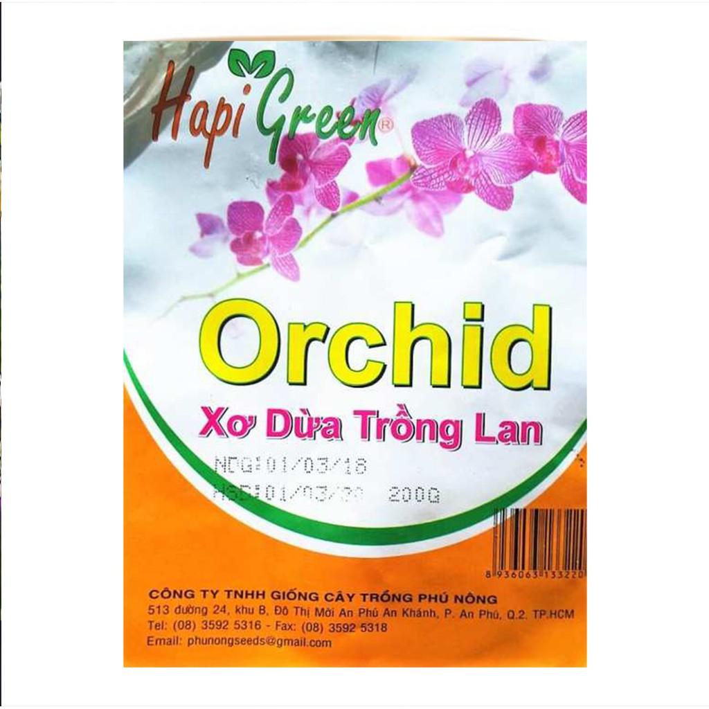 Xơ Dừa Trồng Lan Hapi Green Tiện Lợi, Dễ Sử Dụnng-200gram