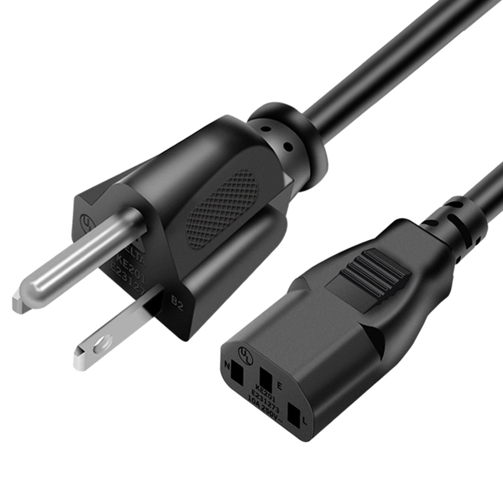 US Plug ,Power Line Power Cords, AC Power Supply Adapter Cord ,for Home Office Computers Monitors Camcorders