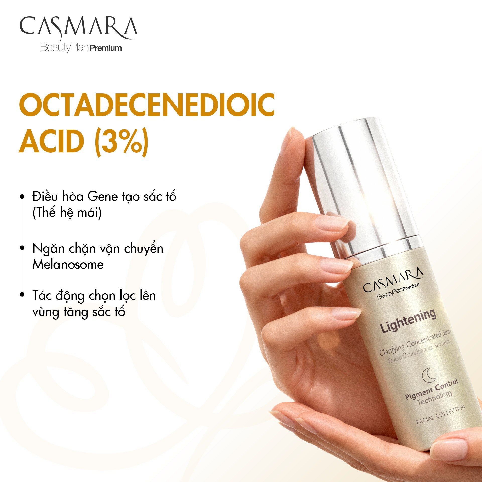 Serum Dưỡng Trắng, Hỗ Trợ Mờ Nám Ban Đêm Casmara LIGHTENING CLARIFYING CONCENTRATED SERUM 30ML