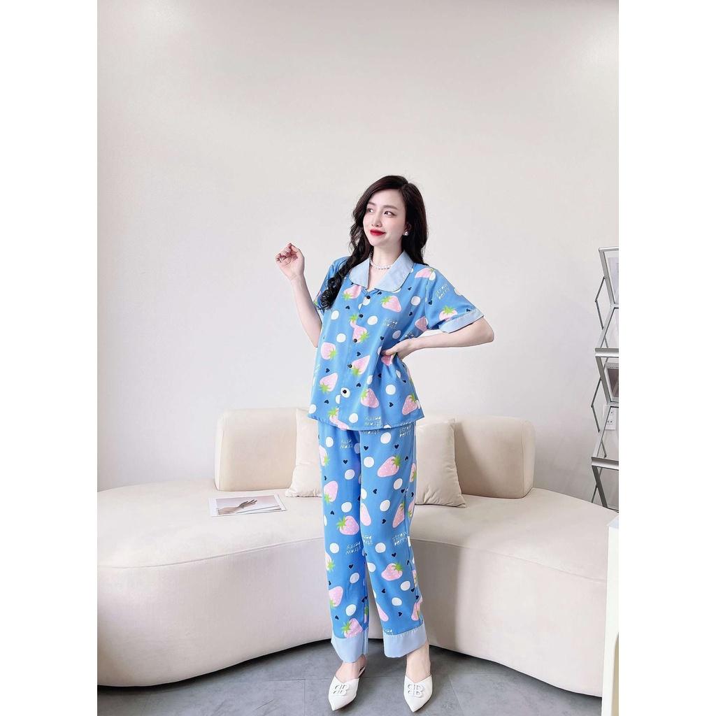 Bộ PIJAMA - Vải Mango cao cấp - ĐẢM BẢO GIỐNG HÌNH 100%