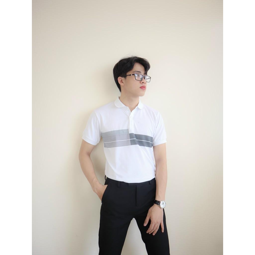 Áo thun cổ trụ ngắn tay tôn dáng chuẩn body