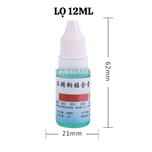 Dung Dịch Thử Inox 304 Hàng Nội Địa Trung Cao Cấp-LỌ 12ML