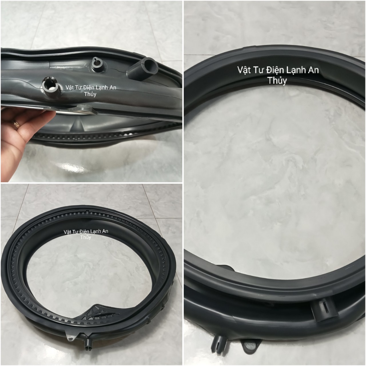 Gioăng cửa máy giặt cho Aqua 3 lỗ - zoăng cửa máy giặt Aqua 3 lỗ - ron cửa máy giặt Aqua 3 lỗ