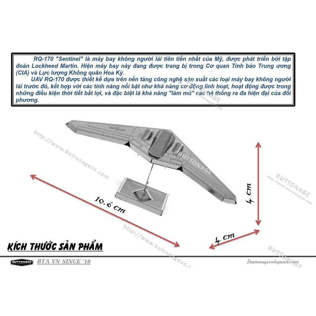 Mô Hình Lắp Ráp 3d Máy Bay RQ-170 Sentinel