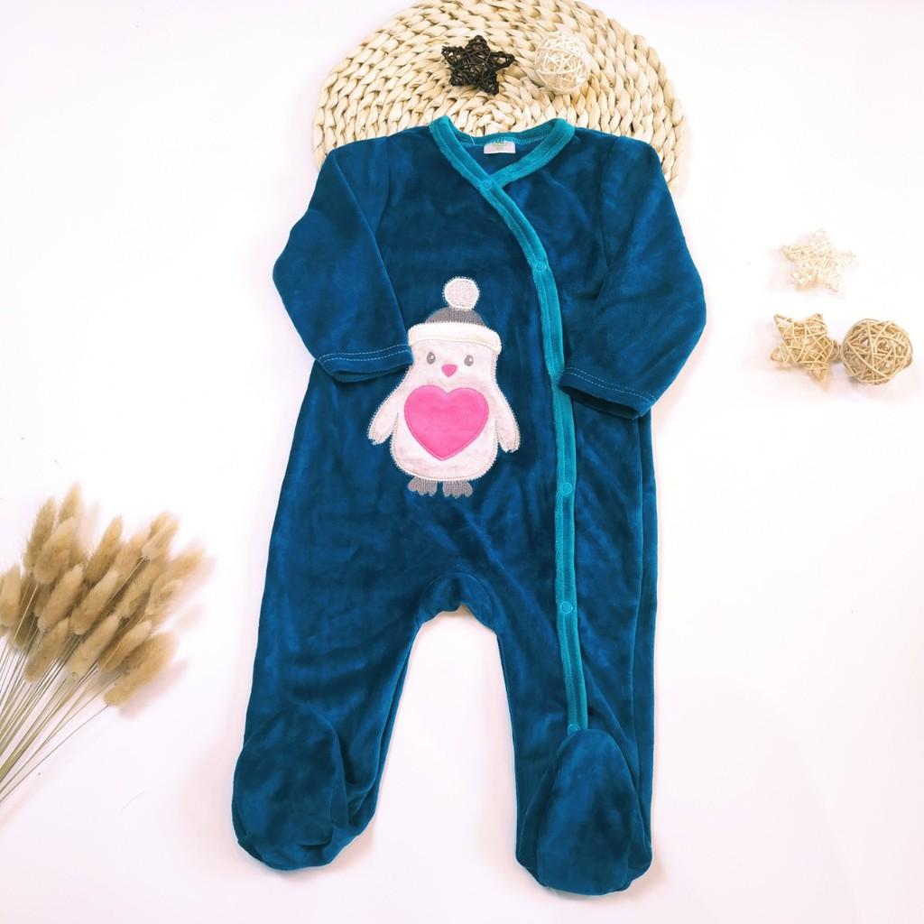 Body sleepsuit nỉ nhung cho bé trai bé gái link 2