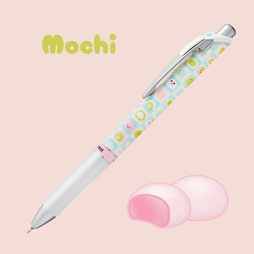 Bút Gel EnerGel Kawaii Snacks Series 0.5 mm - Pentel-BLN75KW44-A - Mochi - Mực Đen