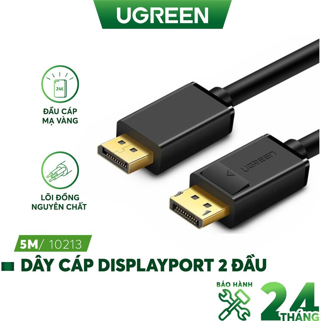Dây cáp DisplayPort 2 đầu đực tốc độ 21.6Gbps UGREEN DP102 - Hàng Nhập Khẩu 
