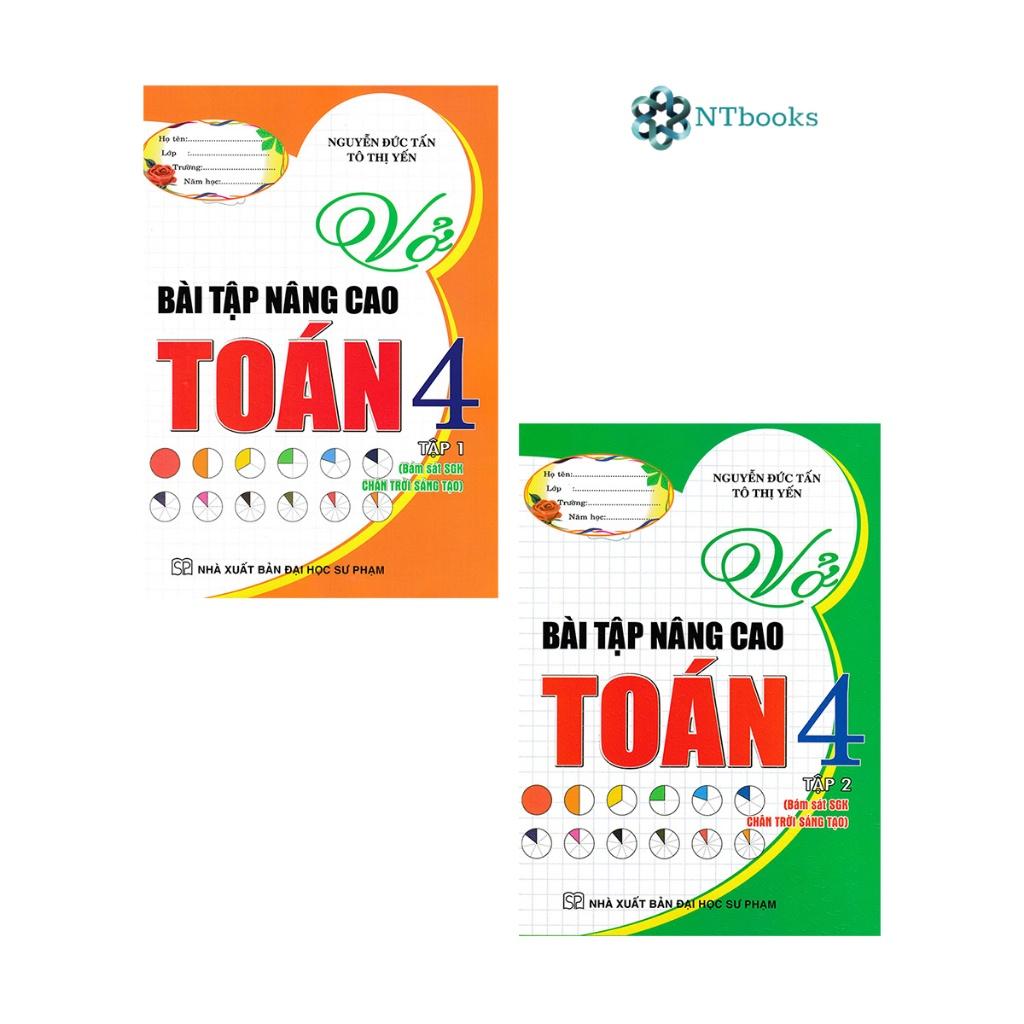 Sách - Combo Vở Bài Tập Nâng Cao Toán 4 Tập 1 + 2
