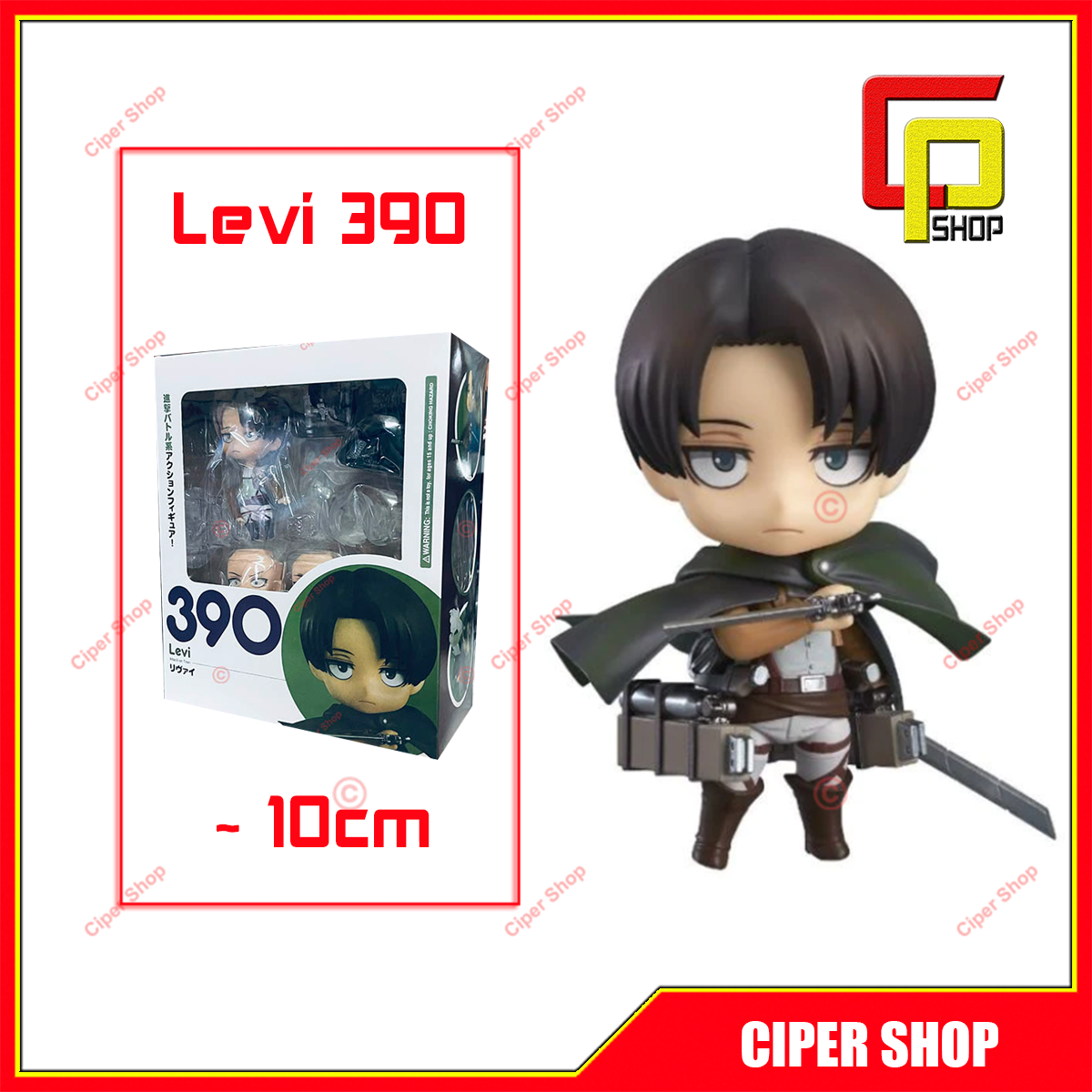 Mô hình Nendoroid 390 - Nendoroid Attack on Titan - figure Levi