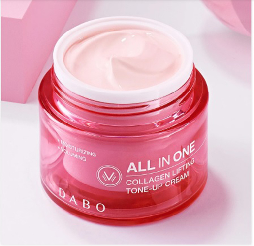 Kem nâng cơ chống lão hóa Dabo Collagen Lifting Tone Up Cream Hàn Quốc 50ml tặng móc khóa
