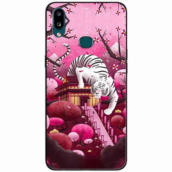 Ốp lưng dành cho Samsung A10s mẫu Thần Hổ Trắng