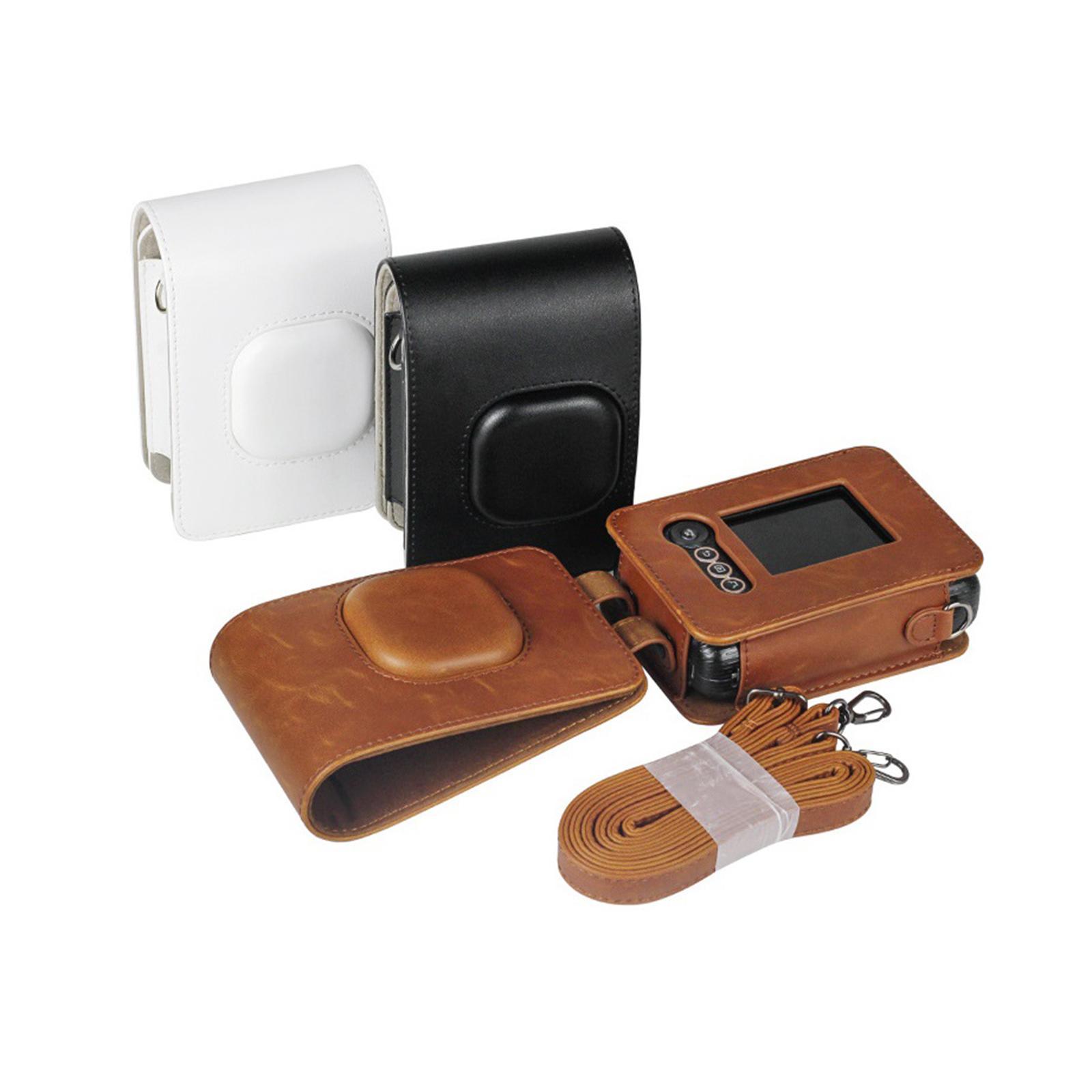Instant Camera Case Bag for Mini with Detachable Strap White
