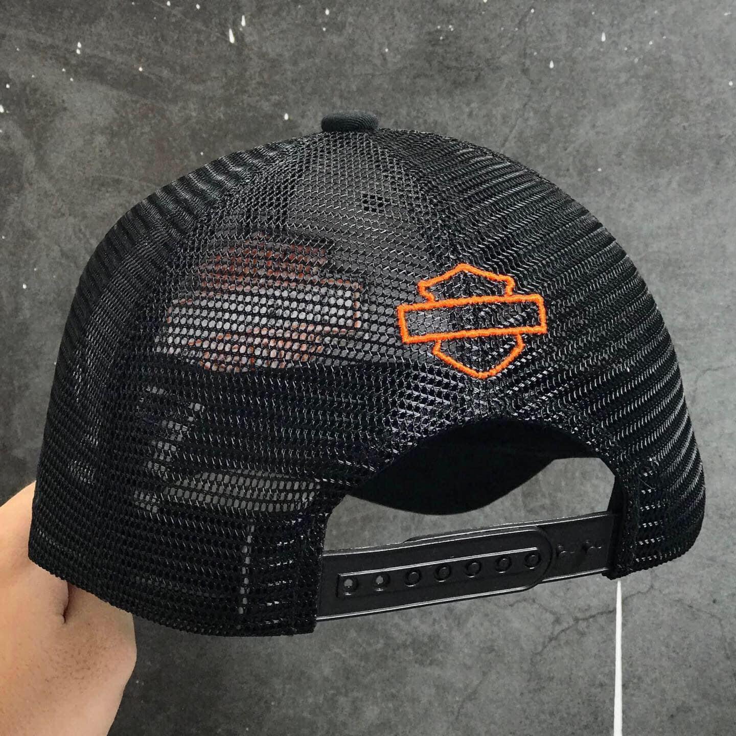 Nón kết, mũ lưỡi trai Harley Davision vải kaki phối lưới thời trang đường phố