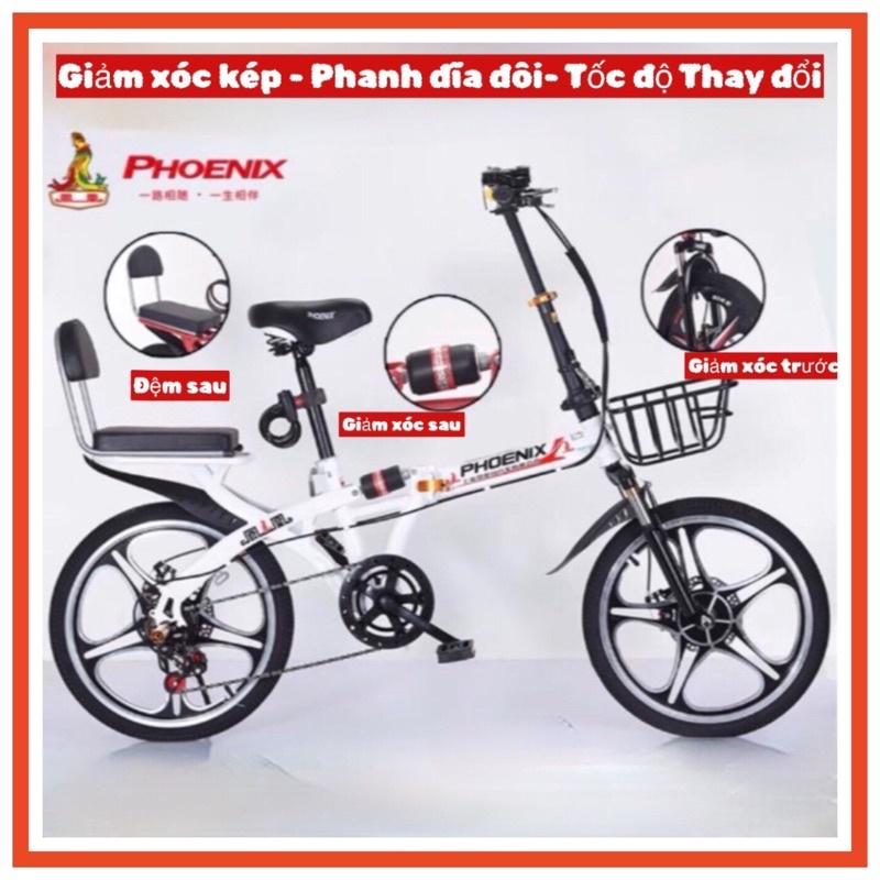 Xe đạp gấp 20 icnh Phoenix - tốc độ biến thiên - xe đạp nam nữ siêu nhẹ