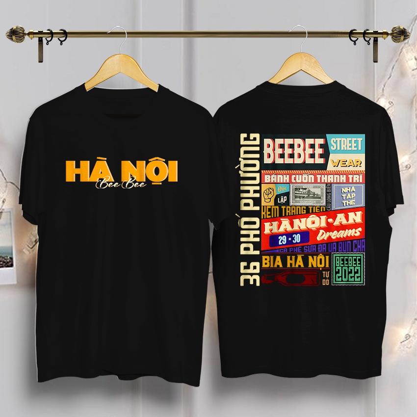 Áo thun nam nữ, áo phông Hà Nội 36 Phố Phường chất vải cotton cao cấp co dãn mềm mịn mát