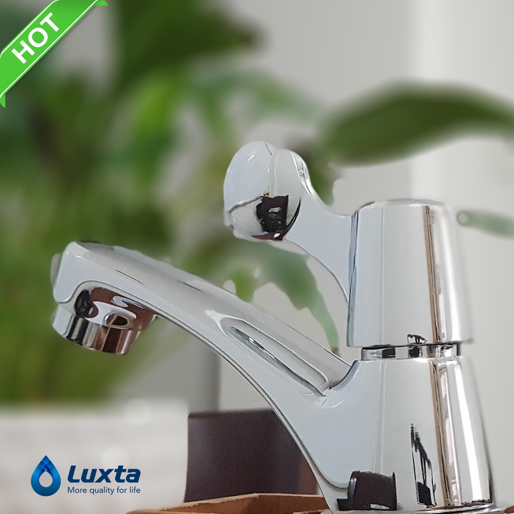 [LUXTA VIETNAM] COMBO Sen Vòi Lạnh Cao Cấp LUXTA 3 Món: Bộ sen tắm Đồng thau mạ Crome, Vòi lavabo và Dây cấp Inox