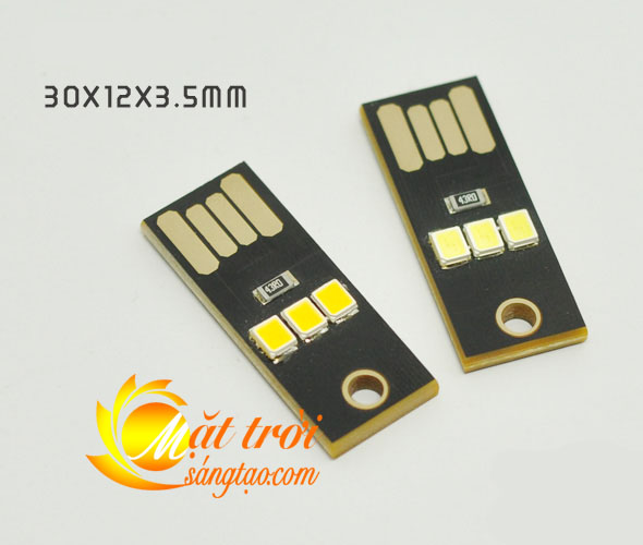 Đèn 3 LED siêu mỏng cắm cổng USB