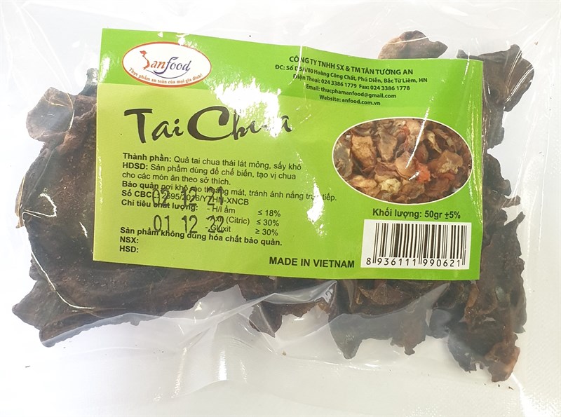 Tai chua Anfood 50g x2 gói