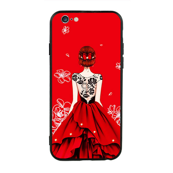 Ốp lưng viền TPU cho điện thoại Iphone 6 Plus/6s Plus - Girl 05