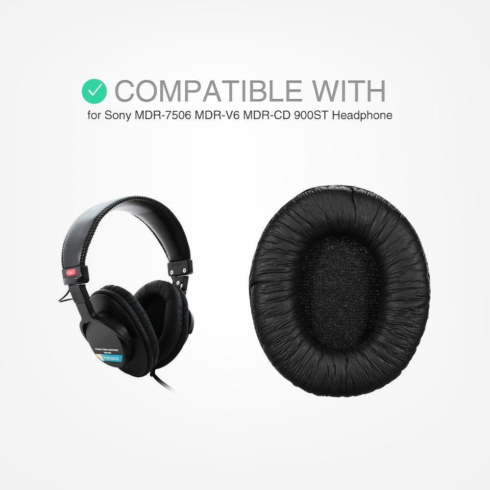 Replacement Memory Earpads Ear Pad Cushion Compatible with Sony MDR-7506 MDR-V6 MDR-CD 900ST Headphones