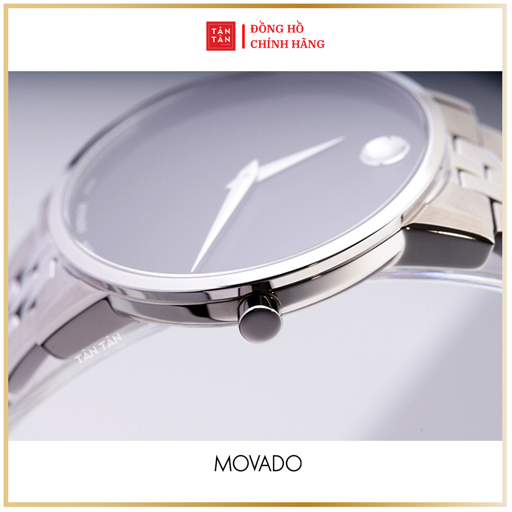 Đồng Hồ Thời Trang Nam Movado Máy Pin Museum Classic 0607199 40mm