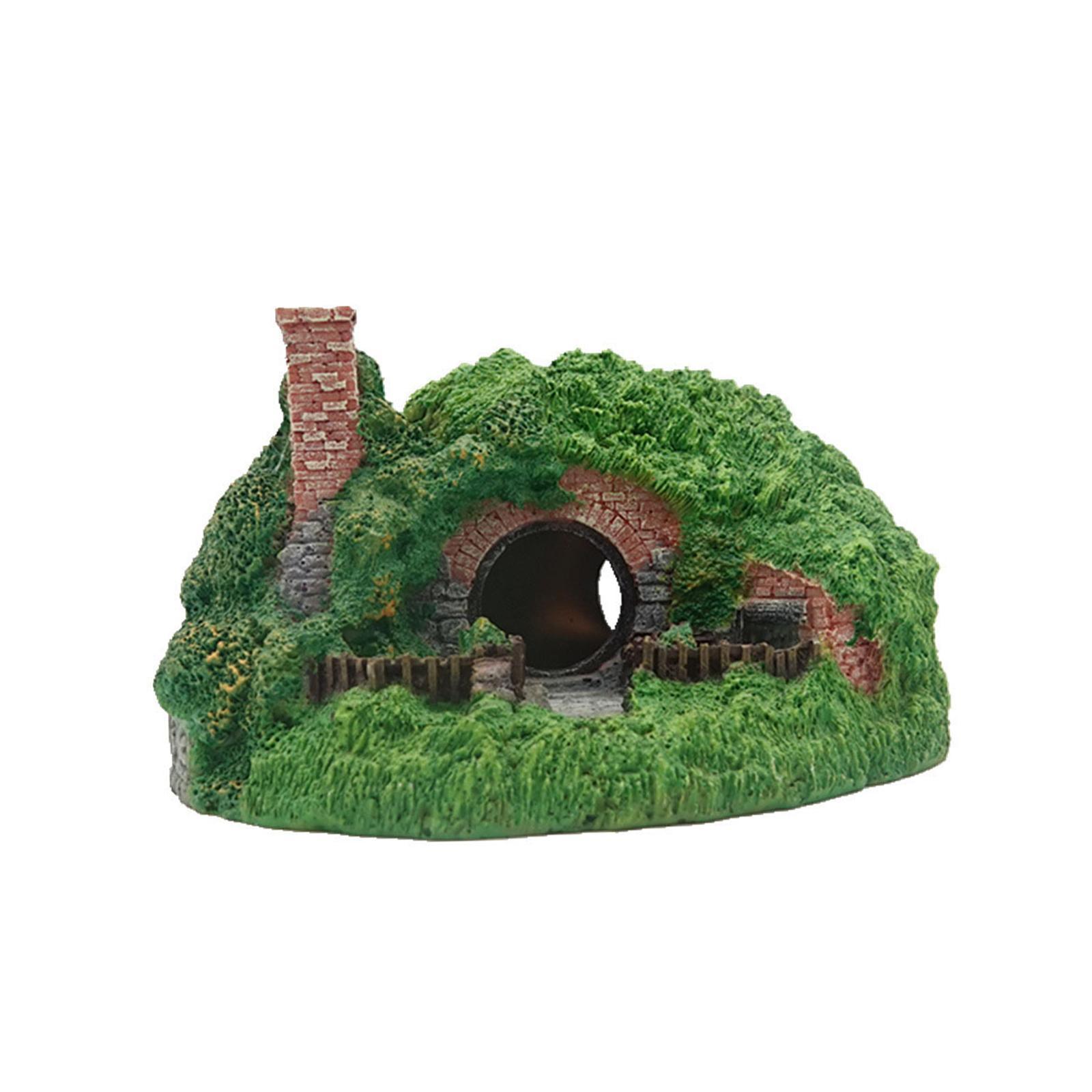 Aquarium Cave Cave Hideout for Amphibians Supplies Habitat Decor Hiding Cave
