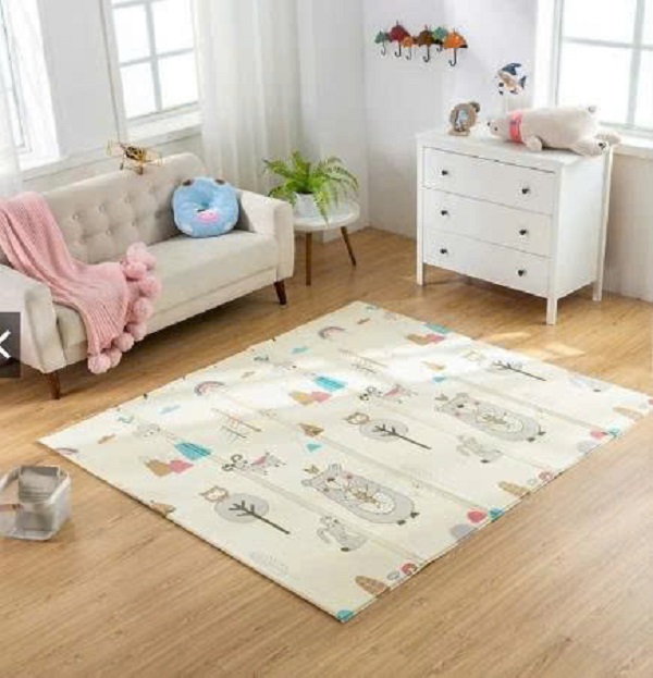 [KoSuyTu] Thảm Xốp Gấp Gọn XPE 2 Mặt Loại Dày Chống Thấm Dễ Lau Chùi - 1.8m*2.3m - An Toàn Không Mùi - Thiết Kế Hình Thú Dễ Thương