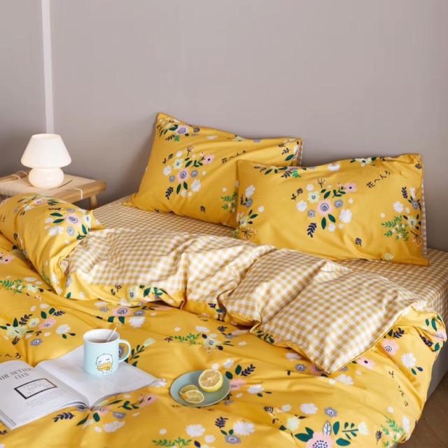 Set Cotton LiVing Hàng Nhập Khẩu Cao Cấp 4 Món Hello Summer