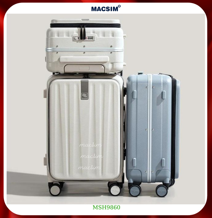 Vali cao cấp Macsim Hanke MSH9860 - Hàng loại 1 (size 20-24-26 inches)