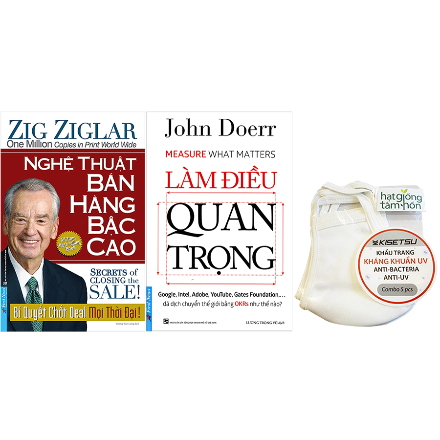 Combo 2 Tựa Sách: Nghệ Thuật Bán Hàng Bậc Cao (Tái Bản 2019) + Làm Điều Quan Trọng (Ép Tặng Kèm 5 Khẩu Trang)