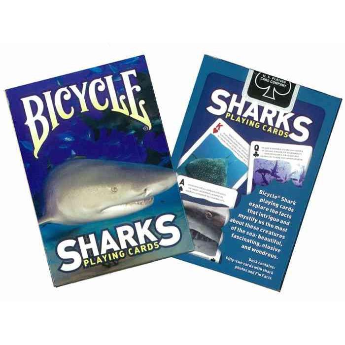 Bài ảo thuật : Bicycle Sharks Playing Cards  S6 in 1