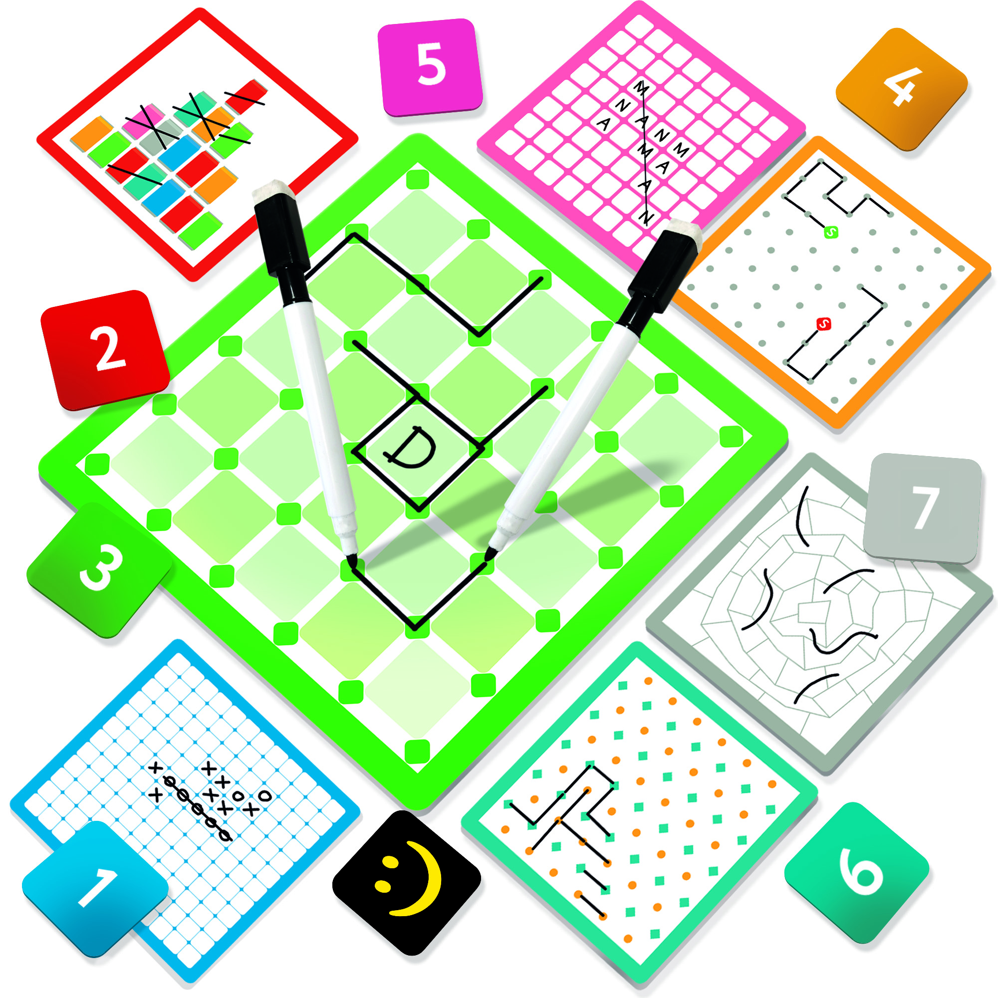 SEVEN GAMES - Bộ trò chơi rèn luyện trí não 7 trong 1