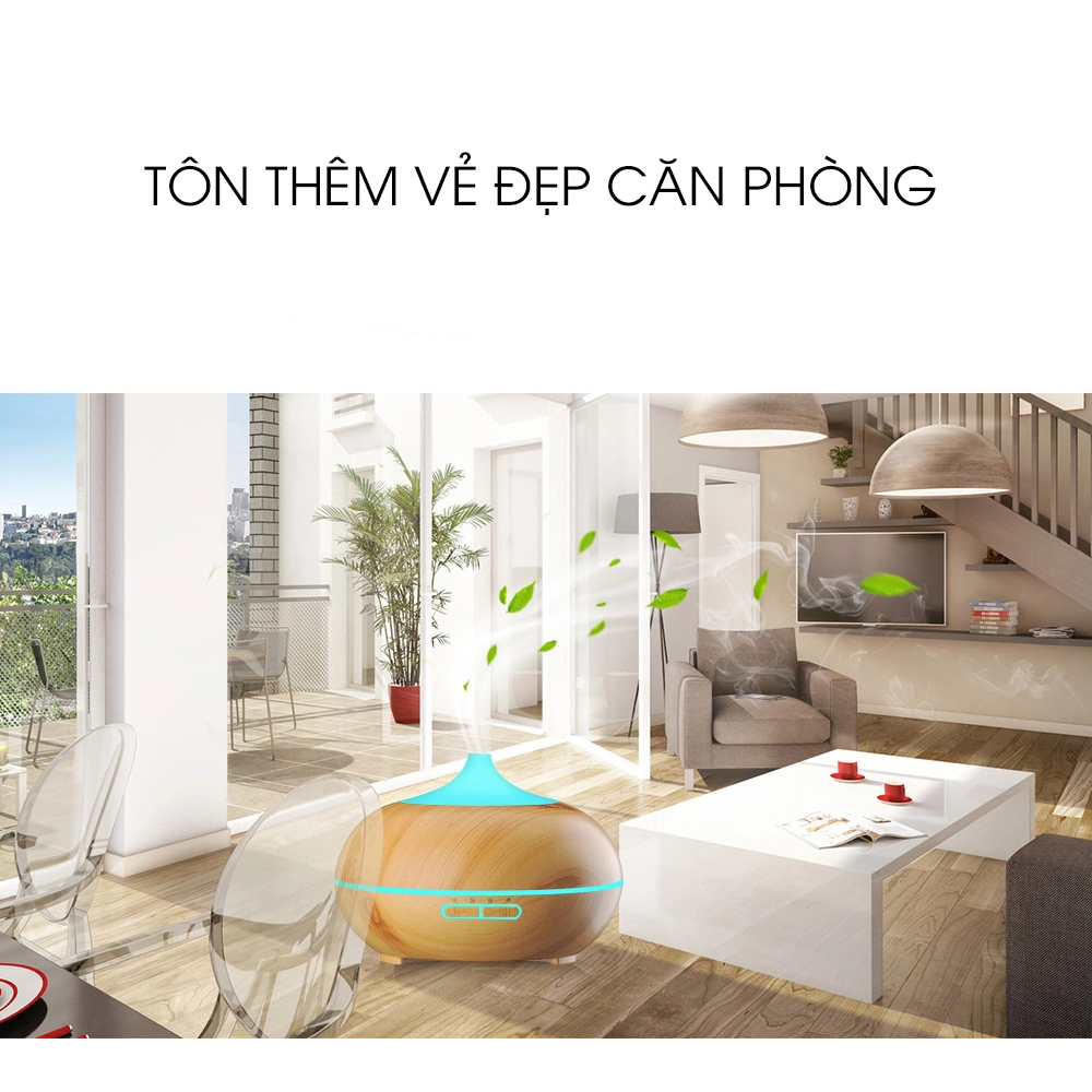 Máy Phun Sương Tạo Ẩm Bí Ngô| Giúp Đuổi Muỗi, Xông Phòng | Tặng 3 Chai Tinh Dầu Kobi Sả Chanh + Bạc Hà + Oải Hương | Nhập Khẩu Ấn Độ
