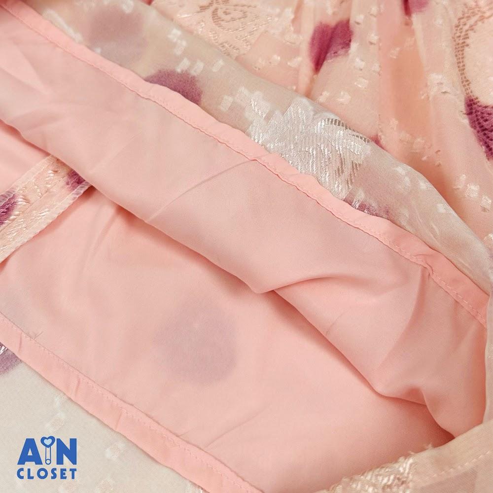 Đầm bé gái hoạ tiết Bong Bóng Tím Voan hạt - AICDBGBP8PIM - AIN Closet