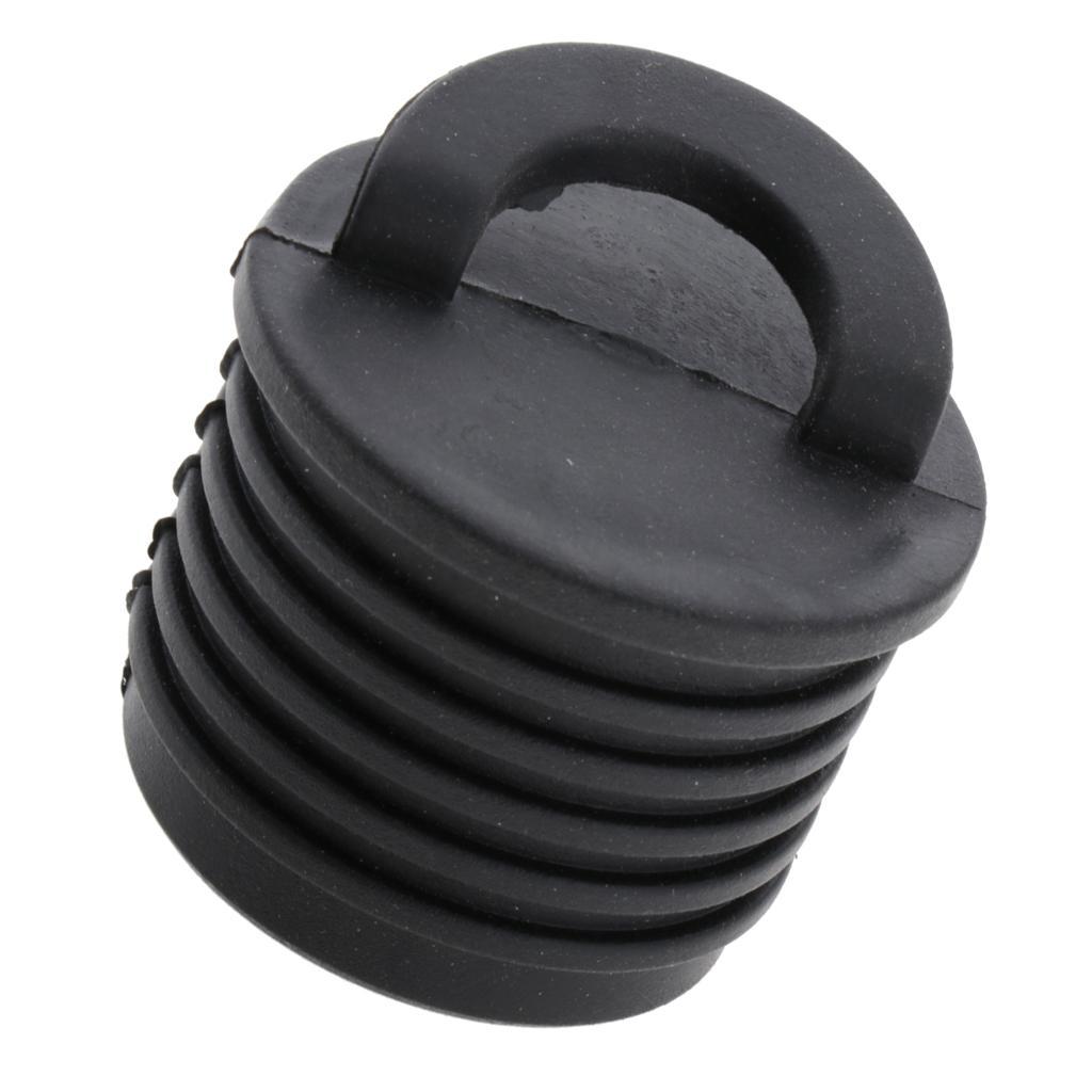 3x Rubber Kayak Marine Boat Scupper Stopper Bungs Drain Holes  Black