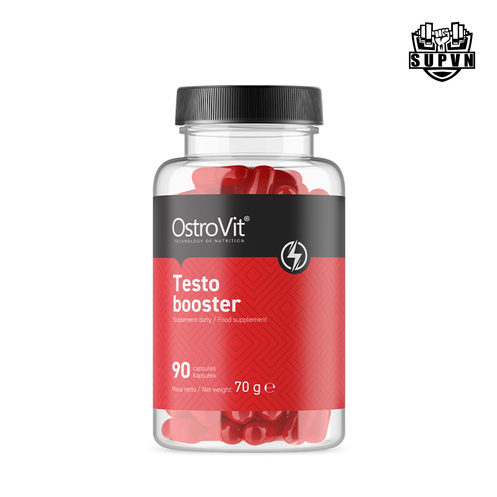 Ostrovit Testo Booster 90 viên - Thực Phẩm Bổ Sung Testosteron Hỗ Trợ Tăng Cơ