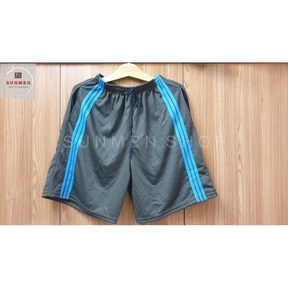 Quần Đùi Nam Thể Thao Vải Thun 3 Kẻ Sọc Nhiều Màu Mặc Mát SUNMEN Size Từ 50 - 80kg,phù hợp tập thể thao,mặc nhà
