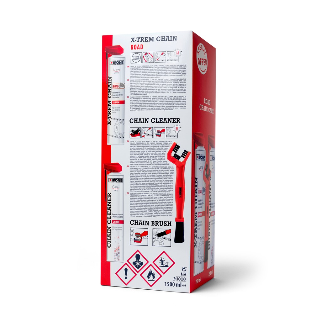 Bộ Vệ Sinh Chăm Sóc Sên/Xích Ipone Road Chain Care Pack - Hàng Chính Hãng