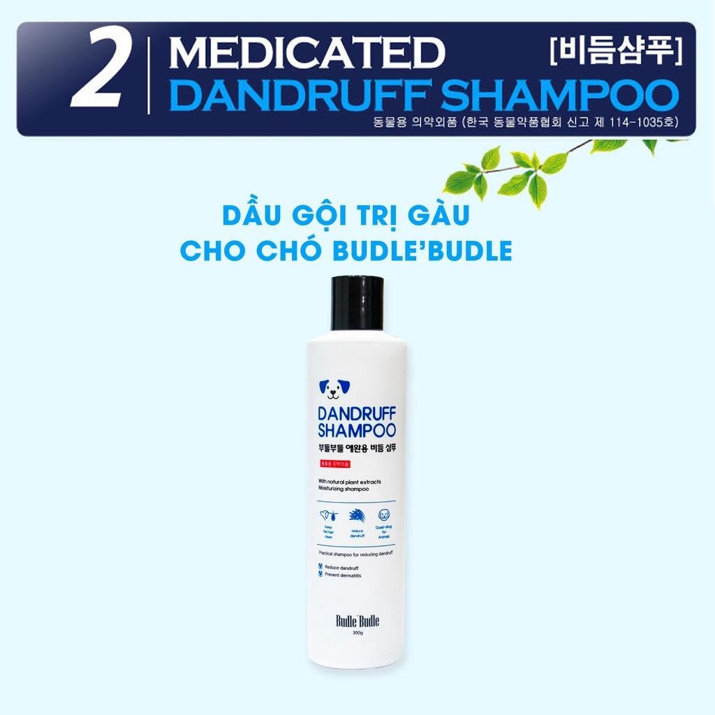 Sữa tắm trị gàu cho chó Budle’Budle Dandruff Shampoo 300ml