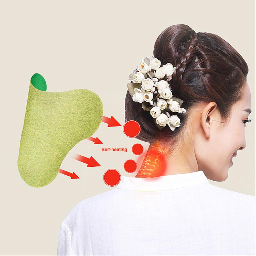 12pcs Moxibustion Plaster Neck Pain Relief Patch Wormwood Sticker Self Heating Warming Meridians Patches Body Care