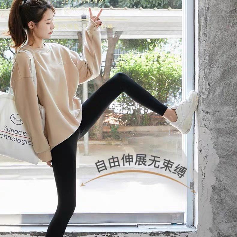 Quần Legging nữ cạp chéo gen bụng tôn dáng vải cotton co giãn MM9