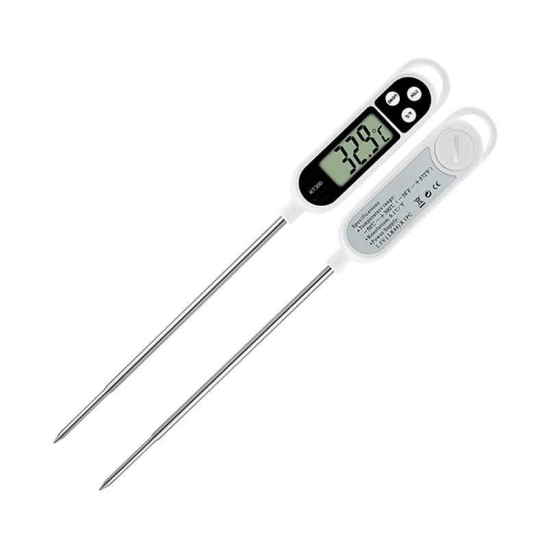 FREE PIN Que Nhiệt Kế Điện Tử Đo Nhiệt Độ Nấu Ăn Pha Sữa Thức Ăn, Thức Uống, Thịt, Cá TP300