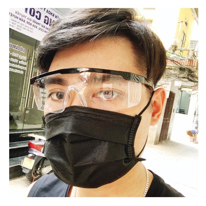Kính Bảo Hộ Chống Giọt Bắn An Toàn Đa Năng Bảo Vệ Mắt Cao Cấp Nhựa ABS Chỉnh Được Độ Dài Gọng