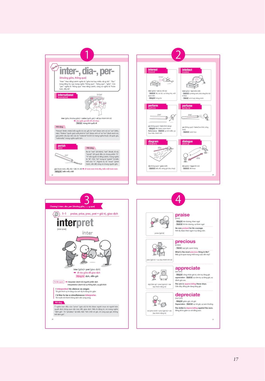 Bộ Sách Nghiền Từ Vựng Tiếng Anh - Học Qua Gốc Từ Bằng Hình Ảnh - Gốc Từ Là Bí Quyết Để Ghi Nhớ Hàng Nghìn Từ Vựng (Bộ 2 Quyển)
