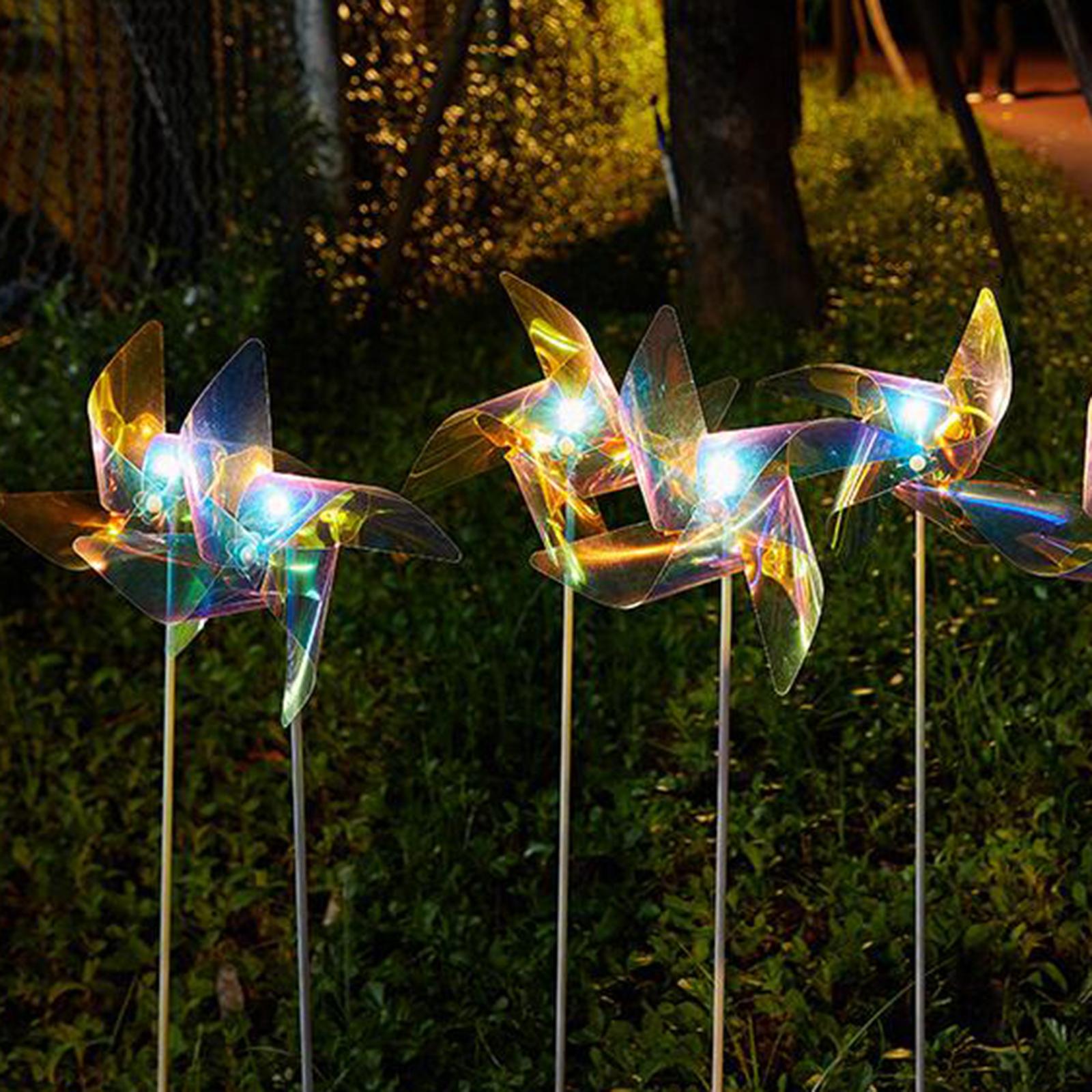 Outdoor Garden Lights, LED Windmill Decoration Lights, Waterproof Stake Light for Yard, Lawn, Walkway Decor