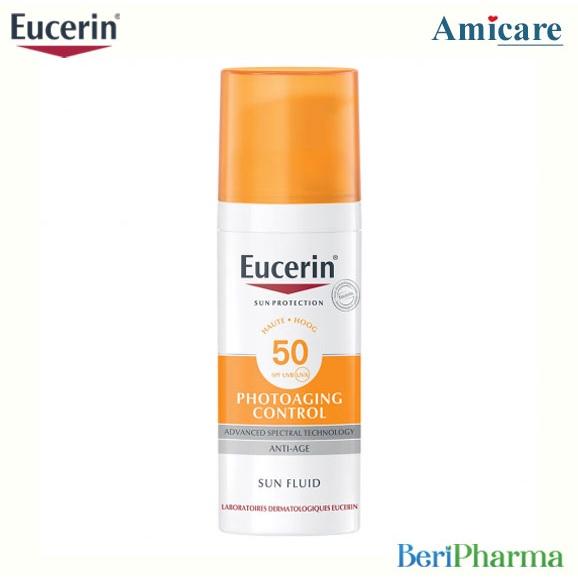 Eucerin Kem Chống Nắng Giúp Giảm Nếp Nhăn Và Ngăn Ngừa Lão Hóa Sun Fluid Photoaging Control Spf 50-50ml