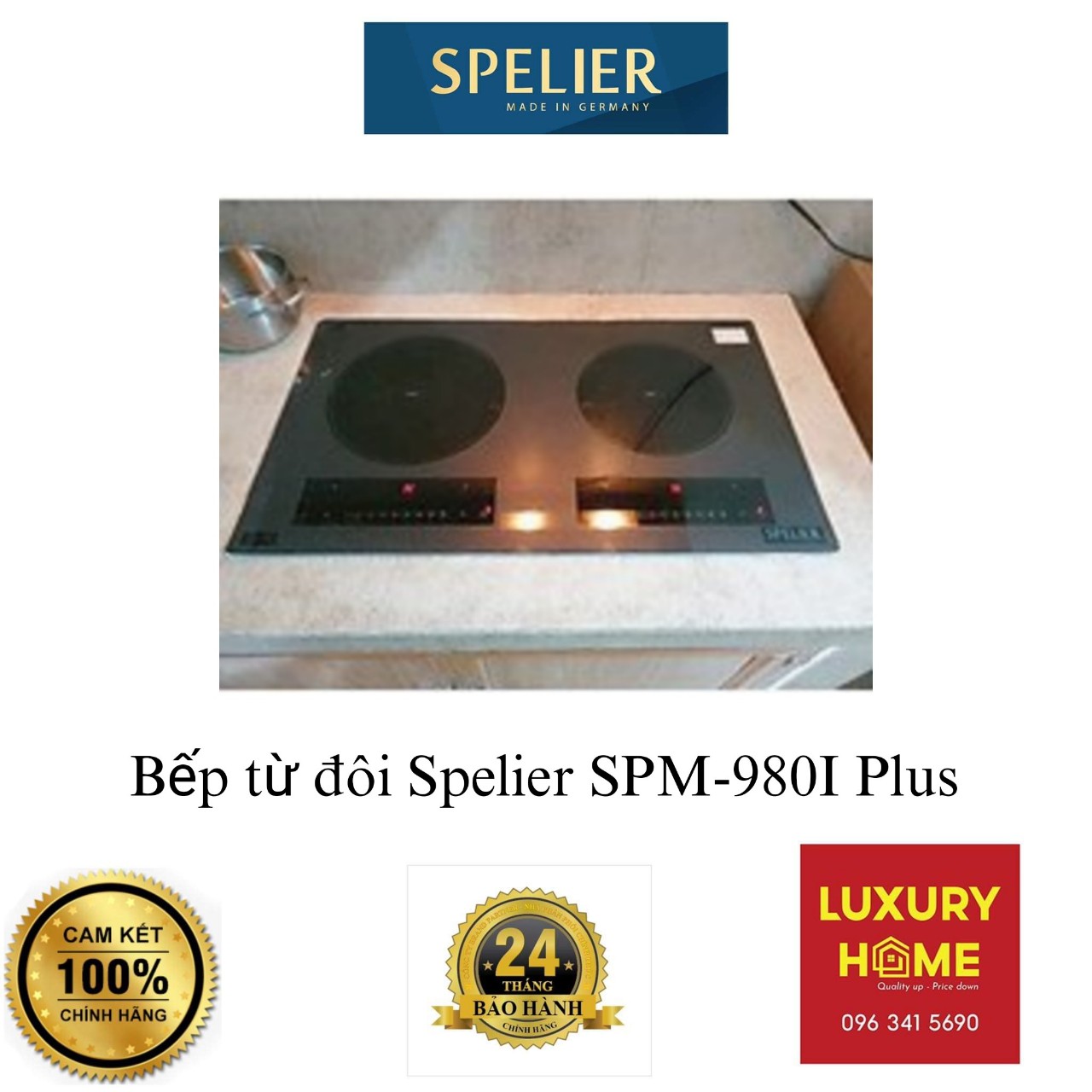 Bếp từ đôi Spelier SPM-980I Plus - HÀNG CHÍNH HÃNG